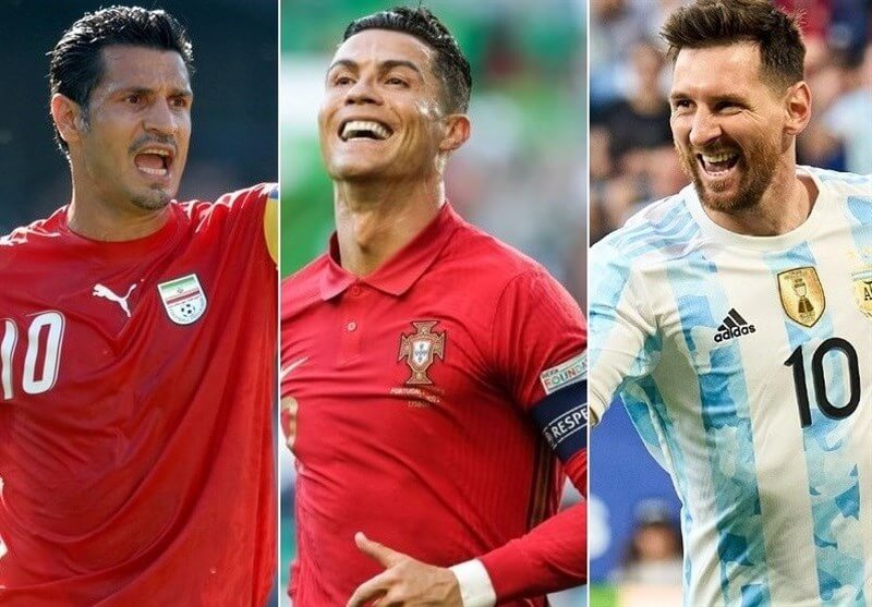 بعد از رونالدو: مسی هم به علی دایی رسید