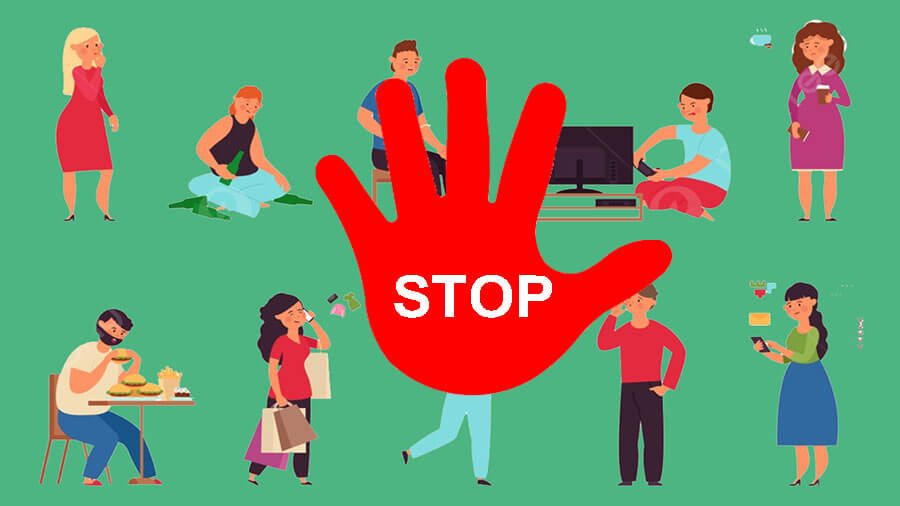 هفت عادت ناشایست در زندگی